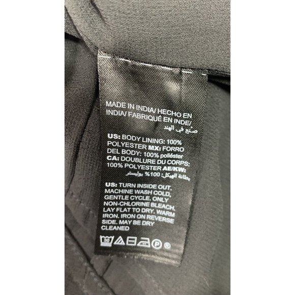 White House Black Market Black Sleeveless  Beaded Top Size 6 Small - Picture 7 of 7